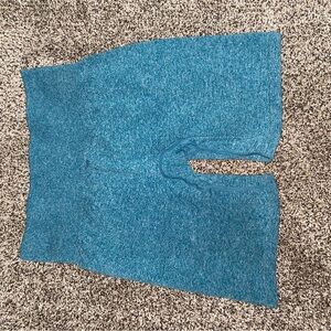 Blue NVGTN scrunch shorts